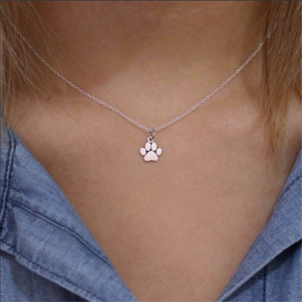 Silver Paw Necklace